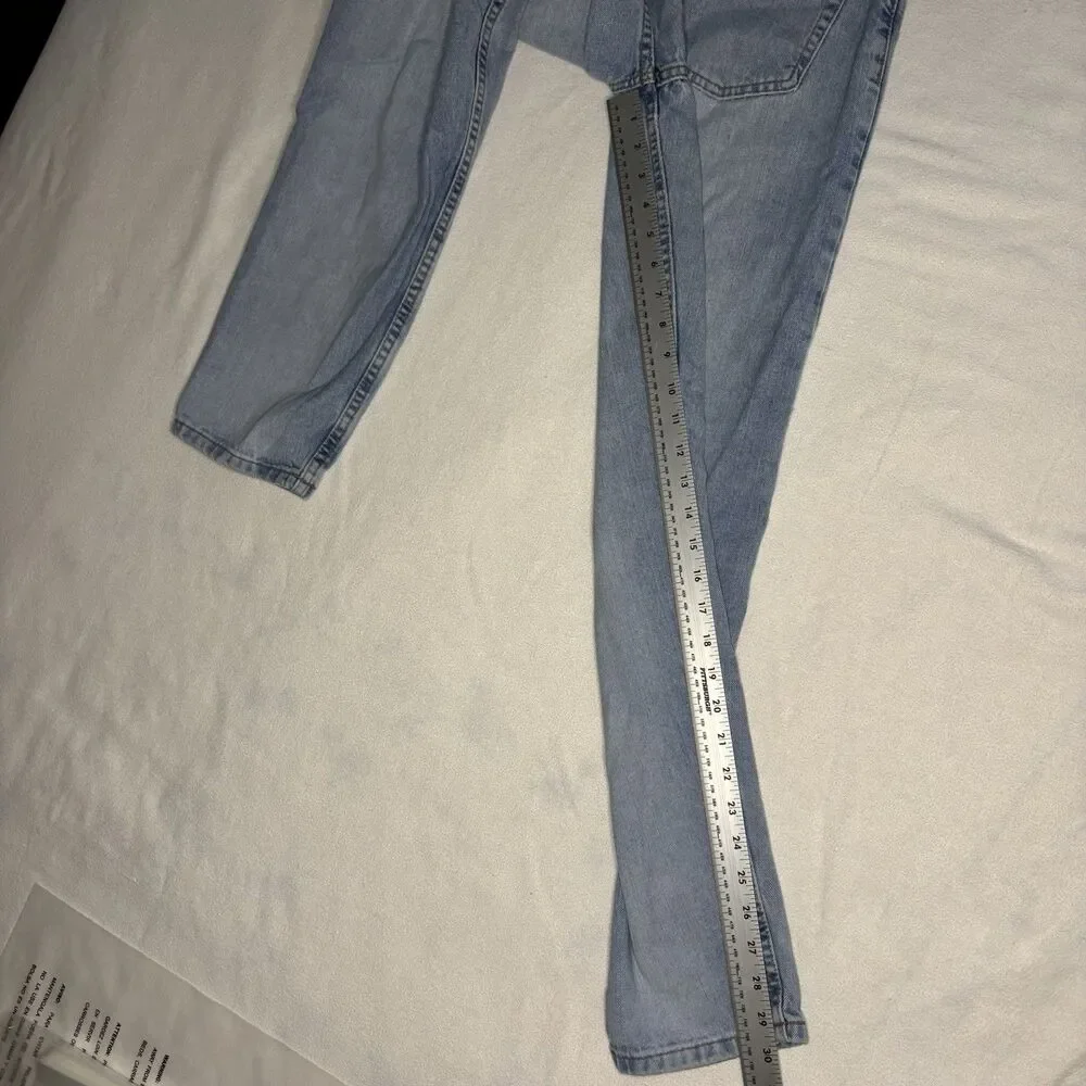 Eddie Bauer Denim Jeans Men Size‎ 6 Light Wash Excellent Vintage Button Fly High